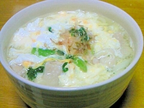 簡単白だし鶏うどん